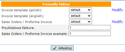 własne formatki faktur sprzedaży