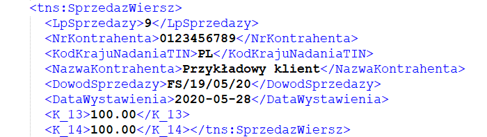 jpk mf jpk v7 - dostawy towarów oraz świadczenia usług poza terytorium kraju
