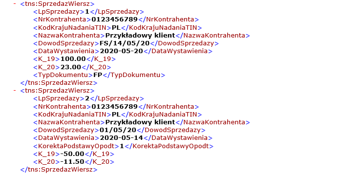 jpkv7 korekta podstawy opdatkowania jpk v7 - KorektaPodstawyOpodt