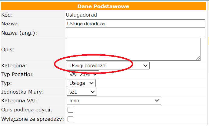 jpk mf Oznaczenie dotyczące dostawy i świadczenia usług