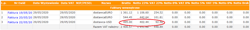 jpk mf jpk v7 - import towarów wg procedury uproszczonej - rejestr sprzedazy vat